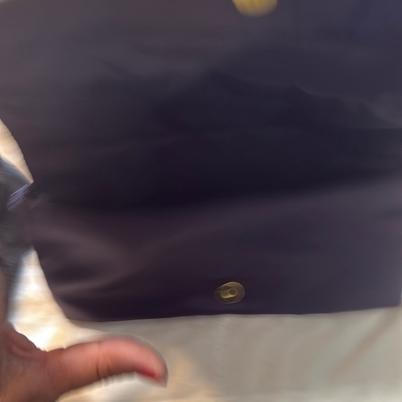 Elegant Purple Satin Clutch with Bow - Picture 5 of 5